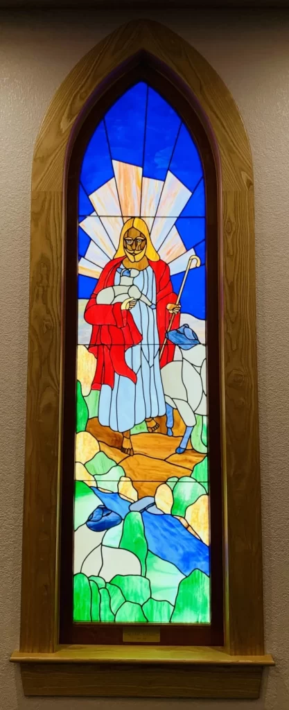 Stained glass Jesus