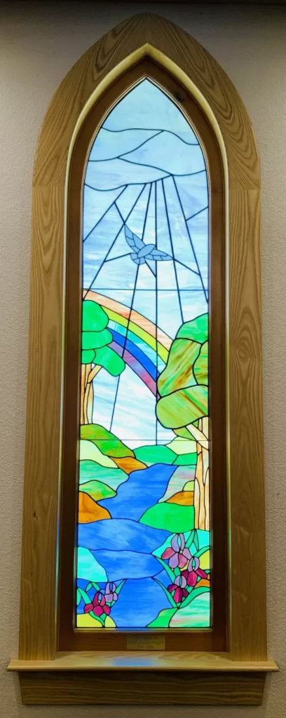 Stained glass rainbow